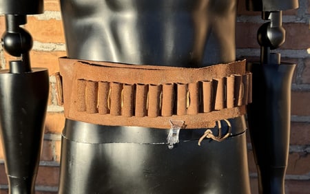 Handmade Leather .410 Shotgun Cartridge Belt