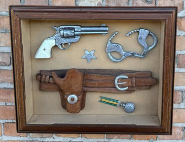 Dennis Bentley Wood Cowboy Shadowbox