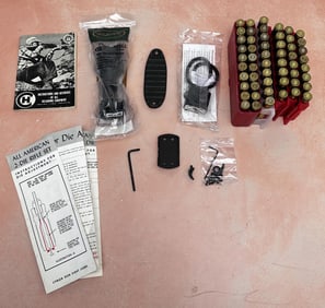 Group Of Rifle Reloading Items & 30 06 Brass