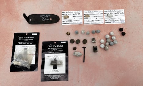 Collection Of Civil War Relics