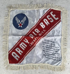 WW2 Army Air Base Pillow Cover