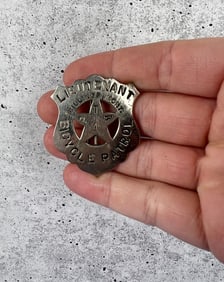 Billings Montana Lieutenant Bicycle Patrol Badge