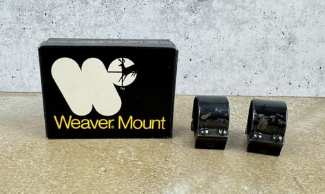 1" Weaver Steel Scope Rings