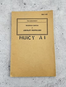 TM 1-412 Huey A1 Aircraft Propellers Manual