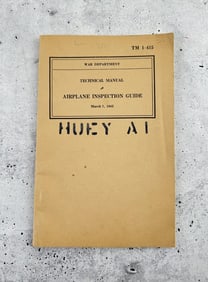 TM 1-415 Huey A1 Airplane Inspection Guide Manual
