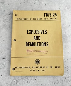FM 5-25 Explosives And Demolitions