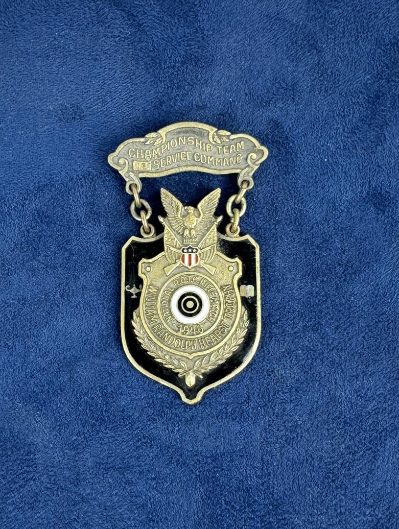 1946 ROTC Championship Team Medal: William Randolph Hearst Trophy Medal.