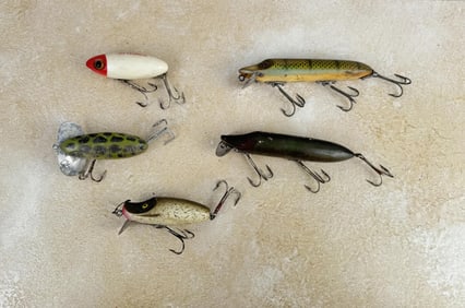 Collection of Antique Wood Fishing Lures