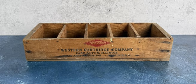 Western Cartridge Company Wood Ammo Box