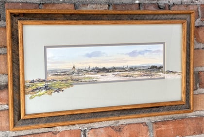 Guy Rowbury Montana Indian Gouache Painting