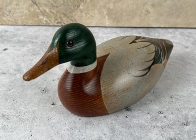 Morasko Carvers Wood Duck Decoy Montana
