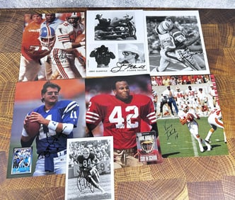 Collection of Autographed Football Photos