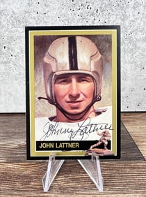 Johnny Lattner Signed 1991 Football Card