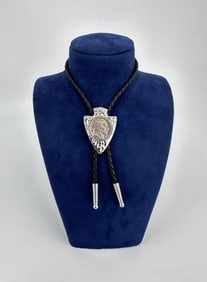 Buffalo Nickel Arrowhead Bolo Tie