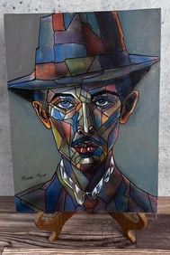 Ricardo Maya Oil on Board Painting