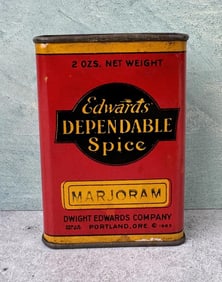 Edwards Dependable Spice Tin Marjoram