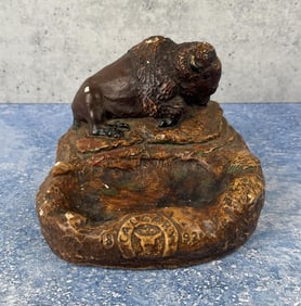 Calgary Brewing Co Chalkware Ashtray