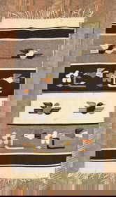 Zapotec Mexico Indian Pattern Southwest Rug