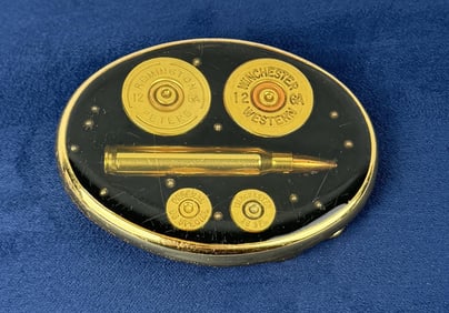 Von West Bullet Cartridge Belt Buckle