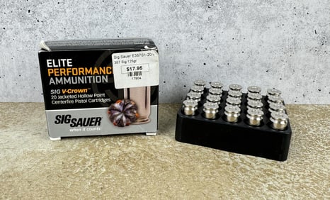Sig Sauer .357 Sig Pistol Ammo