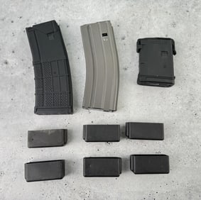 Collection of AR-15 Rifle Magazines