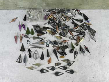 Large Collection of Vintage Broadheads