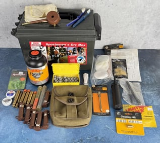 Collection of Black Powder Reloading Supplies