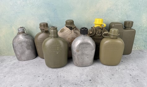 Collection of US Army Canteens