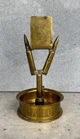 WW1 WWI France Trench Art Ashtray Match Holder
