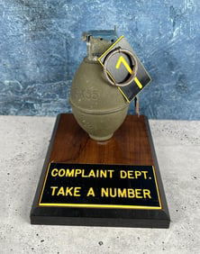 Vietnam War Lemon Grenade Complaint Department