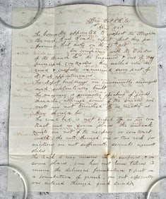 1845 Stoughton Branch Railroad Letter
