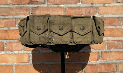 1903 9 Pocket Rimless Eagle Snap Cartridge Belt