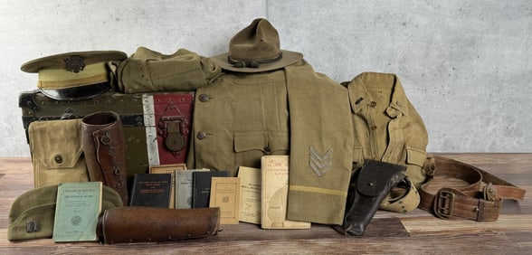 WWI WW1 3rd Infantry AEF Military Uniform Grouping