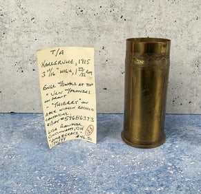 WW1 WWI German Brass Trench Art Vase