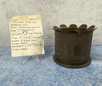 WW1 WWI 28th Infantry Division Trench Art Vase