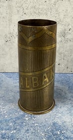 WW1 WWI Brass 37 85 Shell Trench Art Vase