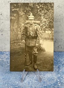 WWI WW1 German Soldier Postcard
