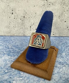 WW2 US 5th Army Sterling Silver Ring