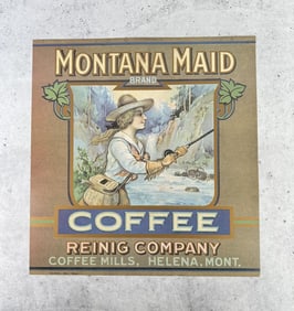 Montana Maid Brand Coffee Poster
