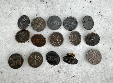 WWI WW1 US Army Collar Discs