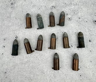 Civil War 7mm Pinfire Pistol Cartridges