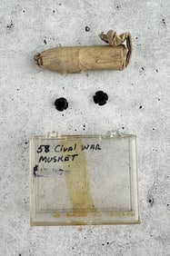 Civil War 58 Caliber Musket Paper Cartridge
