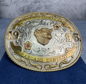 1996 Monterey County Fair Prize Belt Buckle