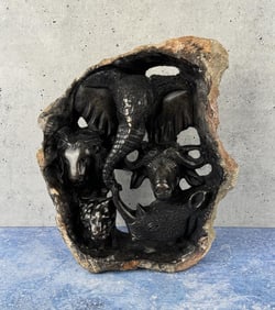 African Stone Animal Carving