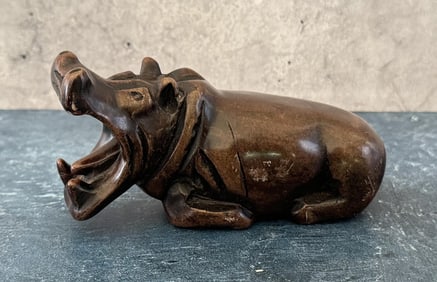 Hippopotamus Stone Carving