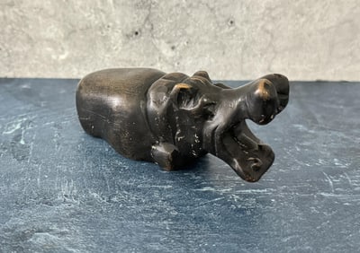 Hippopotamus Stone Carving