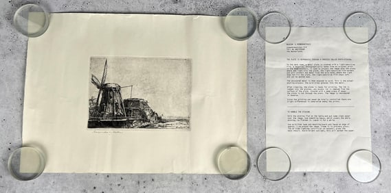 Rembrandt The Windmill Etching