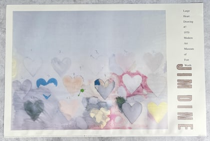 Jim Dine Fort Worth Museum Exhibition Poster