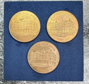 Marcus Daly Hotel Montana Tokens