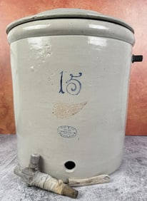 Rare Red Wing 15 Gallon Industrial Dispenser Crock